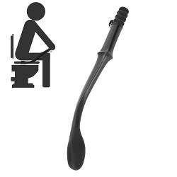 WC Abwischhilfe Long Handle Reach Comfort Bottom Wiper Selbstwischassistent für Einen Unabhängigen Alltag Haushalts-Toilettenhilfewerkzeug für ältere Schwangere Frauen 15.7 Zoll(schwarz) von Dioche