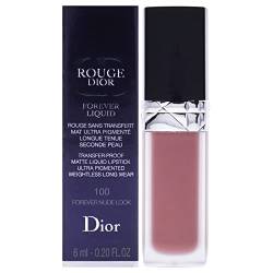 Christian Dior Rouge Dior Forever Matte Liquid Lipstick Lippenstift 100 Forever Nude, 6 ml von Dior