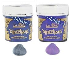 La Riche Directions Semi-permanente Haarfarbe, 100 ml, 2 Dosen, Silberfarben und Flieder von Directions