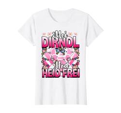 Damen Damen Trachtenoutfit Mei Dirndl hod heid frei Volksfest T-Shirt von Dirndl Tracht für Damen & Bierzelt Fest Designs