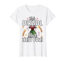 Damen Trachtenoutfit Mei Dirndl hod heid frei Volksfest T-Shirt von Dirndl Tracht für Damen & Bierzelt Fest Designs