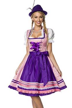 Dirndline Damen Premium Dirndl Kleid f?r besondere Anl?sse, rosa/lila, 2XL von Dirndline