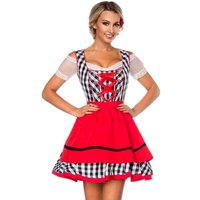 Dirndline Dirndl 2-tlg. Traditionelles Trachten Set: Mini Dirndl mit Schürze, kariert Oktoberfest von Dirndline