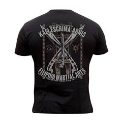 Dirty Ray Kampfsport Filipino Kali Escrima Arnis Herren Kurzarm T-Shirt DT22C (M) von Dirty Ray