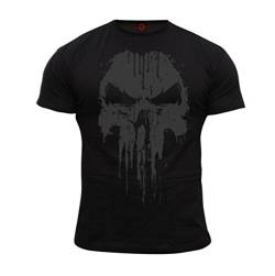 Dirty Ray Kampfsport Punisher No Mercy Herren Kurzarm T-Shirt DT38 (L) von Dirty Ray