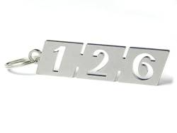 DisagrEE Schlüsselanhänger 126" für Fiat 126 - Edelstahl von DisagrEE