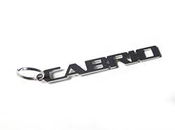 DisagrEE Schlüsselanhänger CABRIO für Golf 1 Cabriolet - gebürsteter Edelstahl von DisagrEE