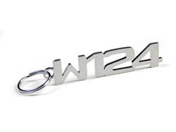 Schlüsselanhänger "W124" - Hochwertiger Edelstahl gebürstet von DisagrEE