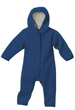 Disana 100% Bio gekocht Merino Wolle Overall Strampler Gr. 74/80 (6-12 Monate), navy von Disana