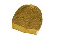 Disana Beanie aus 100% Bio-Merinoschurwolle (curry und gold, 01 (42-46 cm)) von Disana