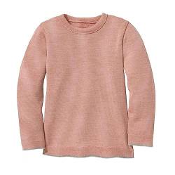 Disana Strick-Pullover, 100% Bio-Merinowolle GOTS, IVN Best | Zeitloses Design | Kleinkind, Kind, Unisex | Made in Germany| Rosé Gr. 134-140 von Disana