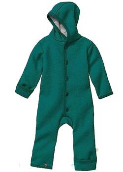 Disana WALK-OVERALL, 100% Bio-Merinowolle GOTS, IVN Best | mit Umklappbündchen | Newborn Baby Kleinkind Kind Unisex | Made in Germany | Pacific Gr. 74-80 von Disana