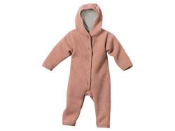 Disana WALK-OVERALL, 100% Bio-Merinowolle GOTS, IVN Best | mit Umklappbündchen | Newborn Baby Kleinkind Kind Unisex | Made in Germany | Rosé Gr. 50-56 von Disana