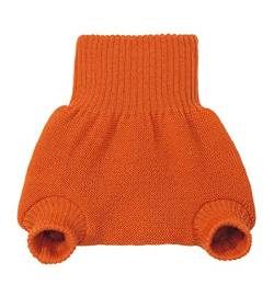 Disana WOLLWINDELHOSE, 100% Bio-Merinowolle GOTS, IVN Best | Newborn Neugeborene Baby Kleinkind, Kind Unisex | Baby Erstausstattung | Made in Germany | Orange Gr. 86-92 von Disana