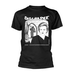 Discharge Herren Warn-T-Shirt schwarz, Schwarz, 2X von Discharge
