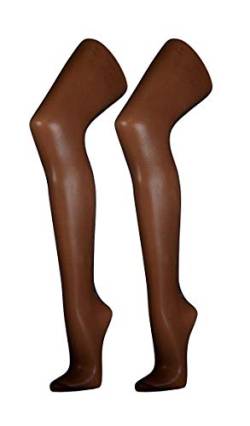 Disée Doppelpack 15den Feinstrumpfhose shaping tights puder hautfarben matt transparent breiter Softbund, Size:42-44, Farben:black von Disée