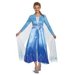 Disguise Damen Disney Elsa Frozen 2 Deluxe Erwachsene Kostüm, Blau, S von Disguise