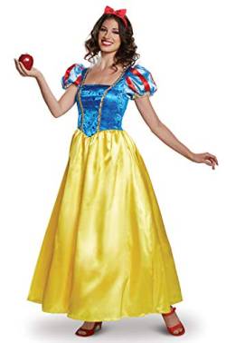 Disguise Damen-Kostüm, Schneewittchen, offizielles Disney-Prinzessinnen-Kostüm, Schneewittchen, blau/gelb, X-Large (18-20) US von Disguise