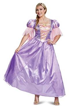 Disguise Tangled Deluxe Rapunzel Kostüm für Erwachsene, violett, Medium (8-10) US von Disguise