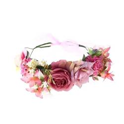 Böhmische Perlenstrand-Blumengirlande, romantische Hochzeitskränze, Blumen-Stirnband, 23 Stirnbänder von Disimlarl