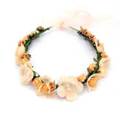 Böhmische Perlenstrand-Blumengirlande, romantische Hochzeitskränze, Blumen-Stirnband, 7 Stirnbänder von Disimlarl