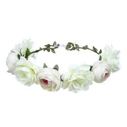 Braut-Kopfschmuck Böhmische Blumenkronen Strand Blumengirlande Romantische Rose Hochzeit Stirnband 11 Stirnbänder von Disimlarl