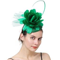 Disimlarl Fascinator Hüte Stirnband Damen Feder Blume Braut Haarschmuck Hochzeit Party Kopfschmuck von Disimlarl