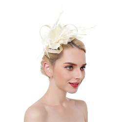 Disimlarl Haarspangen mit Blumenmotiv, massiv, auf Stirnband, für Frauen, Feder, Party, Hochzeit, Haarspangen von Disimlarl