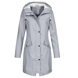 Dislsokrhov Damen Winterjacke Schwarze Regenjacken Wanderjacke Italienische Sommerjacke Mit Kapuze Herbstjacke Regenschutz Blouson Frau Hoodie Leicht Kapuze Fahrradjacke von Dislsokrhov