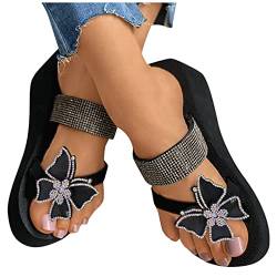 Dislsokrhov Sommer Schuhe Für Damen Sandals Elipinks Elegant Keilsandalen Frau Sandaly Damskie Bokyna Sandale Pantoletten Sommerschuhe Leichte Mittelalter Durchgängiges Plateau Sandalen von Dislsokrhov