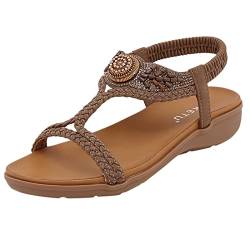 Sommer Schuhe Für Damen Sandalen Peep-Toe Leder Latschen Teenager Terlik Kadin Sandały Damskie Ortopädicheschuhe Sandaletten Plateau Mittelalter Durchgängiges Plateau Flipflopssandalen von Dislsokrhov