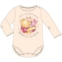 Disney Baby Langarmwickelbody Winnie Puuh Langarm-Body für Mädchen in Peach, Kuschelig & Stilvoll von Disney Baby