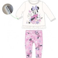Disney Baby Shirt & Hose Langarm-Baby-Set - Minnie Maus 'Little Flower', Größen 62-92, 100% (Set, 2-tlg) von Disney Baby