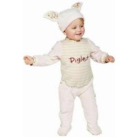 Disney Baby Strampler Piglet Romper Gr.62/68 Plüschstil Overall Kostüm (2-tlg) mit praktischer Klettverschluss von Disney Baby
