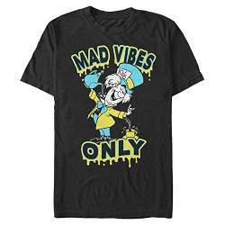 Disney Classics Unisex Alice In Wonderland-Spill It Hatter Organic Short Sleeve T-Shirt, Black, S von Disney Classics