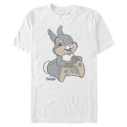 Disney Classics Unisex Bambi-Big Thumper Organic Short Sleeve T-Shirt, White, M von Disney Classics