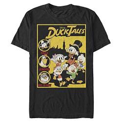 Disney Unisex Ducktales Ducktales Cover Organic Short Sleeve T-shirt, Schwarz, XL von Disney Classics
