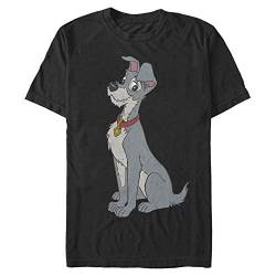 Disney Unisex Lady & The Tramp Tramp Vintage Organic Short Sleeve T-shirt, Schwarz, L von Disney Classics