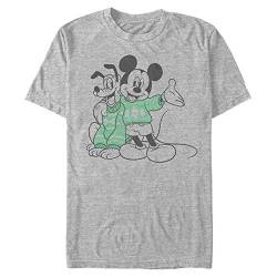 Disney Unisex Mickey Classic Sweater Pals Organic Short Sleeve T-shirt, Melange Grey, L von Disney Classics