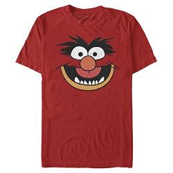 Disney Unisex Muppets Animal Costume Tee Organic Short Sleeve T-shirt, Rot, XL von Disney Classics