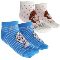 Disney Frozen Kurzsocken Die Eiskönigin Elsa Anna Kinder Mädchen Socken 2-er Pack Gr. 23 bis 34 von Disney Frozen