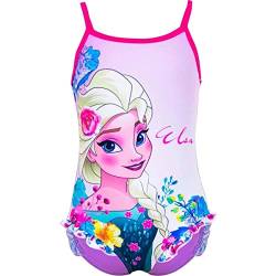 Disney Frozen Mädchen Badeanzug Alter 4 bis 8 Jahre (Rosa, 128) von Disney Frozen