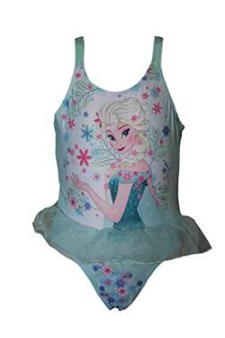 Disney Frozen ELSA Anna Mädchen-Badeanzug, Einteiler-Badeanzug Grün und Rosa (Grün, 2-3 Jahre) von Disney Official