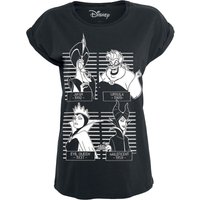 Disney Villains - Disney T-Shirt - Mugshot - S bis 3XL - für Damen - Größe M - schwarz  - EMP exklusives Merchandise! von Disney Villains