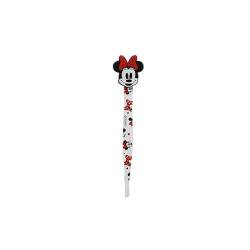 DISNEY Mickey & Minnie Mini-Pinzette, dekoriert, Motiv: Minnie Maus mit abgeschrägten Backen, abgewinkelt, für Augenbrauen, Haare, Splitter, schräge Spitze, Silikon-Design von Disney