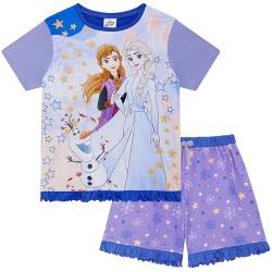 Die Eiskönigin Kurzer Schlafanzug für Mädchen, Motiv: Die Eiskönigin, Frozen Shorty, 7-8 Jahre 128cm von Disney