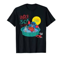 Disney 100 Stitch in Costume Little Mermaid Under the Sea T-Shirt von Disney