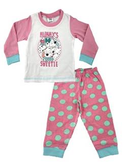 Disney 101 Dalmatiner Baby Mädchen Schlafanzug-Set, 2-teilig, rosa/weiß, 92 von Disney