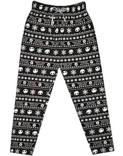 Disney Albtraum vor der Weihnachts -Loungehose Jack Skellington Herren Pyjama Bottoms von Disney