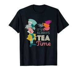 Disney Alice in Wonderland Mad Hatter It’s Always Tea Time T-Shirt von Disney